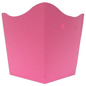 (10pçs) Cachepo Vaso de Papel Pink (9x7x9.5 cm) Centro de Mesa para Festas