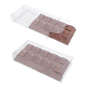 50 Caixa de Acetato PX-9664 Caixa para Barra de Chocolate 300g BWB