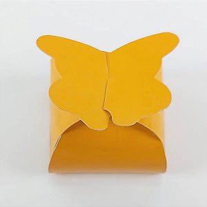 (24pç) PB-1 (5.5x5.5x3 cm) Caixa Borboleta Lisa Laranja