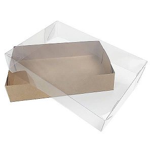 KRP-103 KRAFT (17x9x3 cm) 10pçs Caixa para Embalagem Caixa de Acetato