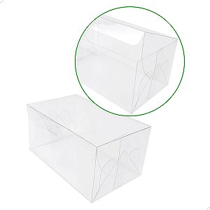 25un Caixa de Acetato PX-1 (17x10.5x8.5 cm) Embalagem de Plástico Transparente