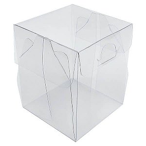 25un Caixa de Acetato PX-13 (7,5x7,5x9 cm) Embalagem de Plástico Transparente