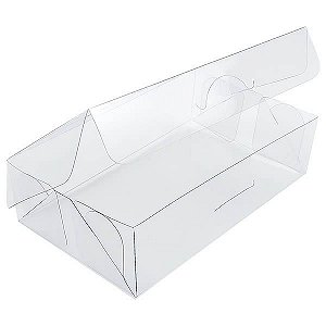 25 Caixa de Acetato PX-14 (19x10x5 cm) Embalagem de Plástico Transparente