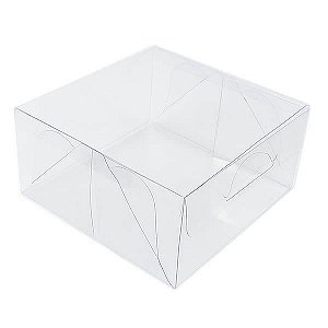 50 Caixa de Acetato PX-55 (9,5x9,5x5,5 cm) Embalagem de Plástico Transparente, Caixa para Embalagem, Caixa de Plástico