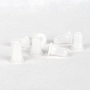 25 Bulbo de Silicone NATURAL Tampa para Bico de Confeitar, Borracha Bulbo de Silicone para Conta Gotas