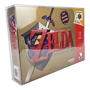 25 Caixa Protetora Games-39 (0,25mm) Proteção para Jogo Zelda e Star Wars Caixa Grande Nintendo 64 Gradiente Jogos CIB