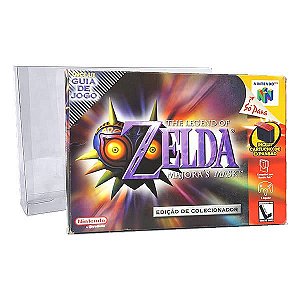 10 Caixa Protetora Games-39 (0,25mm) Proteção para Jogos Zelda e Star Wars Caixa Grande Nintendo 64 Gradiente Jogos CIB BIGBOX