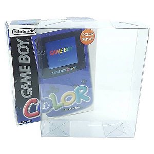 1 Protetor OFERTA Console-2 (0,20mm) Caixa Protetora de Plástico para Console GBC Game Boy Color