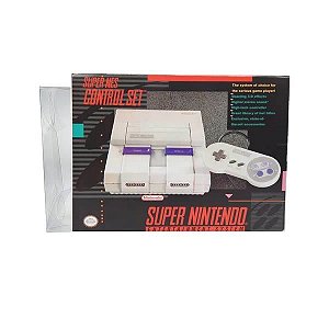 1 Protetor OFERTA Console-8 (0,25mm) Caixa Protetora de Plástico para Console SNES Super Nintendo (CONTROL SET)