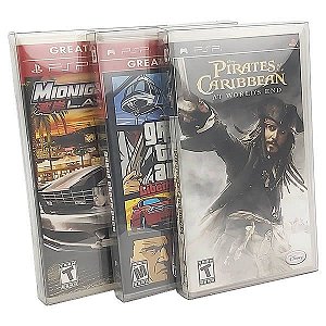 25un Games-35 (0,20mm) Caixa Protetora para Caixabox Case Playstation PSP