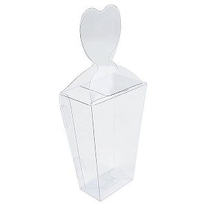 10 Caixa de Acetato PX-203 (6,8/4x4/2,5x10,2 cm) Embalagem de Plástico Transparente
