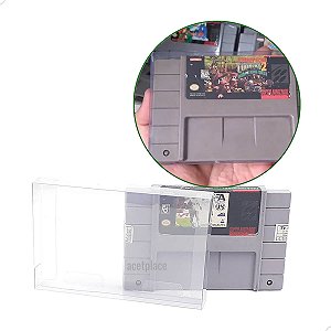10un Games-1 (0,20mm) Caixa Protetora para Cartucho Loose Super Nintendo SNES