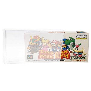 (10pçs) Games-10 (0,20mm) Caixa Protetora para CaixaBox Case Super Famicom