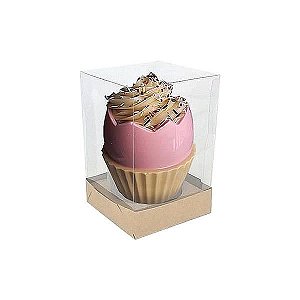 KIT Caixa para Ovo Cupcake 120g Forma1265 (10x10x15 cm) Caixa e Berço KIT112 10unids Caixa de Acetato