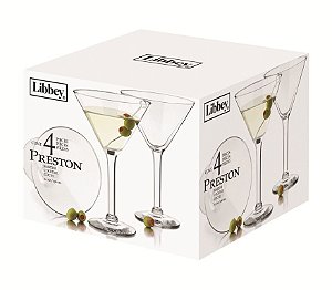PRESTON JOGO C/04 TAÇAS P/ MARTINI 296 ML