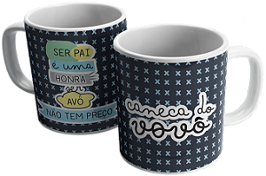 CANECA CERAMICA 300ML C/CAIXA MDF UV90329