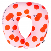 ALMOFADA DE PESCOCO - FRASES CORES E AMORES COISAS BOAS