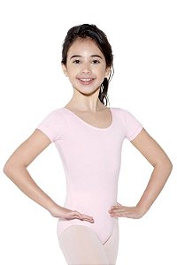 COLLANT MANGA CURTA  ROSA - INFANTIL (GG)