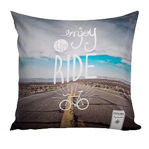 CAPA DE ALMOFADA EXPLORE - ENJOY THE RIDE