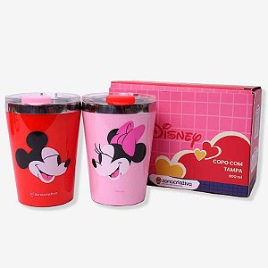 10026394 KIT COPO VIAGEM SNAP 300ML MICKEY E MINNIE