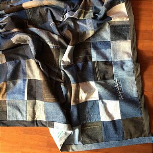 Colcha/manta patchwork - Jeans