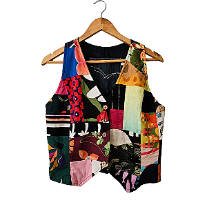 Colete patchwork (tam. PP)