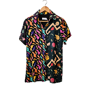 Camisa patchwork (tam. PP)