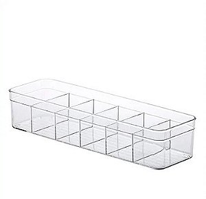 Organizador Diamond c/ divisórias 35,5 x10,5 x7,5cm