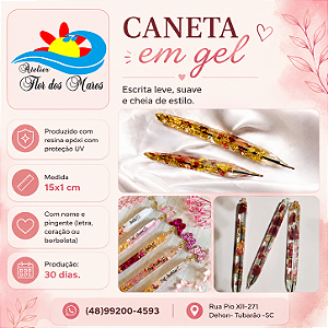 Caneta Personalizada em Resina Epóxi