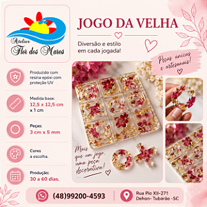 Jogo da Velha em Resina