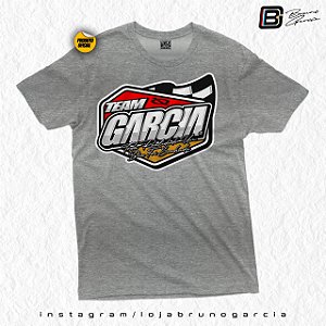 Camiseta Team Garcia 01 Cinza Mescla