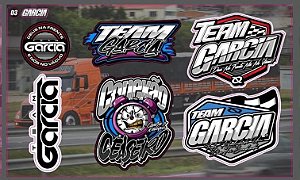 Adesivo Cartela Team Garcia 03
