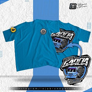 Camiseta Infantil 143H Cavalo Azul Turquesa