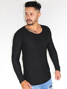 Camisa Manga Longa Veludo