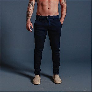 Calça Alfaiataria Skinny Azul