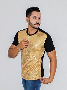 Camisa Reveillon Dourada Preta - Constanzie- Moda Masculina, acessórios  maculinos, sapatos, Moda social, Loja de roupas
