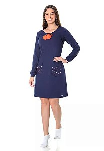 Camisola Sabrina em malha algodão e detalhe de pompom Hapuk