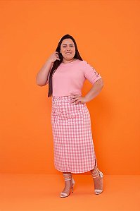 Blusa Meire em viscose twill com decote canoa Puro Sharmy