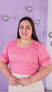 Blusa Soraia em viscolinho com elastano Puro Sharmy