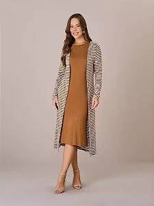 Cardigan em malha canelada Tata Martello