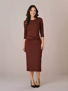 Vestido Dora em malha encorpada Tata Martello
