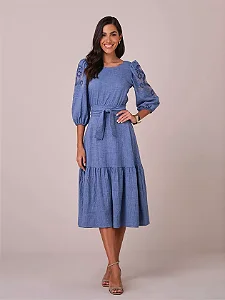 Vestido Eliane em crepe encorpado Tata Martello