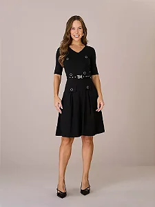 Vestido Andreia em Malha Estruturada Tata Martello