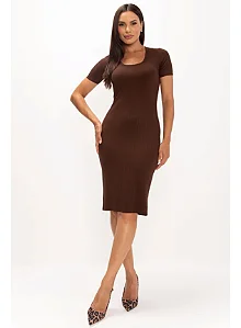 Vestido Monize Malha Canelada Lekazis