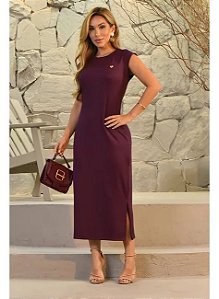 Vestido max midi color Danutta