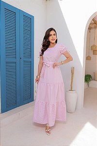 Vestido Brianna Longo Fruido Fagian