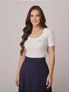 Blusa Melanie em Viscose Canelada Tata Martello