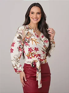 Blusa Silvia curta e ajustada Tata Martello