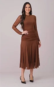 Vestido Amabia em Tule Tata Martello