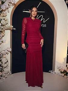 Vestido Tayla Tata Martello em Tule drapeado